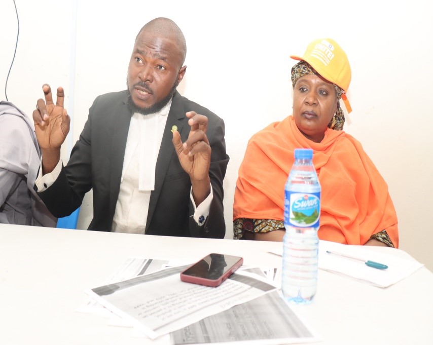 Barrister Sanni Ammani stressing a point